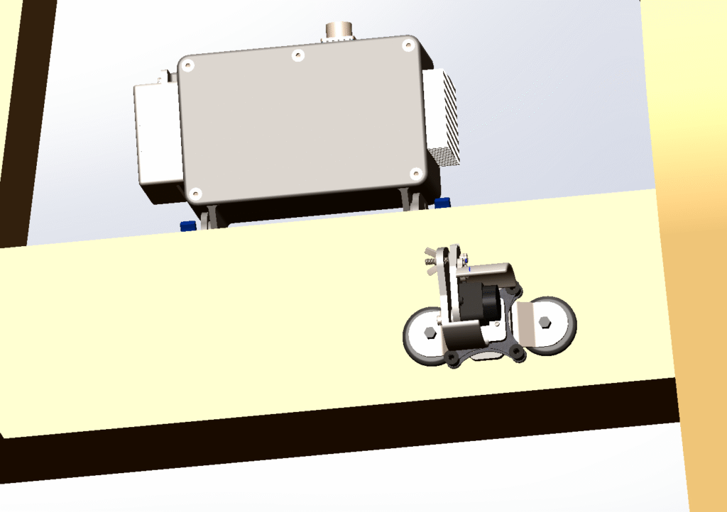 CAD Model of Spreadrite on a Belly Dump Trailer